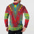 Haiti Choeblack Dashiki Style Button Sweatshirt Red Color