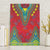 Haiti Choeblack Dashiki Style Canvas Wall Art Red Color