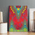 Haiti Choeblack Dashiki Style Canvas Wall Art Red Color