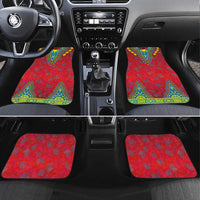 Haiti Choeblack Dashiki Style Car Mats Red Color