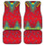 Haiti Choeblack Dashiki Style Car Mats Red Color