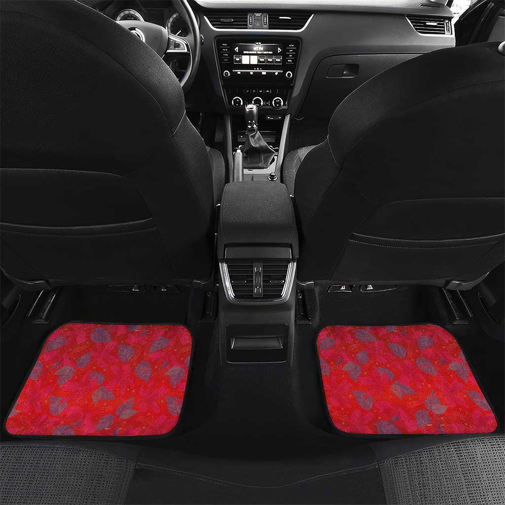 Haiti Choeblack Dashiki Style Car Mats Red Color
