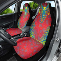 Haiti Choeblack Dashiki Style Car Seat Cover Red Color