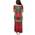 Haiti Choeblack Dashiki Style Family Matching Puletasi and Hawaiian Shirt Red Color