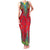 Haiti Choeblack Dashiki Style Family Matching Tank Maxi Dress and Hawaiian Shirt Red Color
