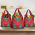 Haiti Choeblack Dashiki Style Grocery Bag Red Color