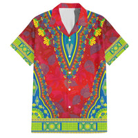 Haiti Choeblack Dashiki Style Hawaiian Shirt Red Color