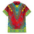 Haiti Choeblack Dashiki Style Hawaiian Shirt Red Color