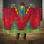 Haiti Choeblack Dashiki Style Hooded Blanket Red Color