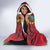 Haiti Choeblack Dashiki Style Hooded Blanket Red Color