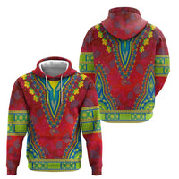Haiti Choeblack Dashiki Style Hoodie Red Color