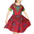 Haiti Choeblack Dashiki Style Kid Short Sleeve Dress Red Color