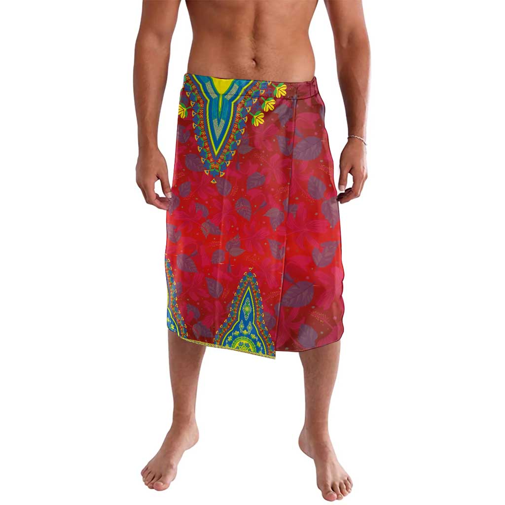 Haiti Choeblack Dashiki Style Lavalava Red Color