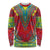 Haiti Choeblack Dashiki Style Long Sleeve Shirt Red Color