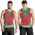 Haiti Choeblack Dashiki Style Men Tank Top Red Color