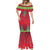 Haiti Choeblack Dashiki Style Mermaid Dress Red Color