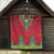 Haiti Choeblack Dashiki Style Quilt Red Color