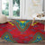 Haiti Choeblack Dashiki Style Round Carpet Red Color