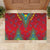 Haiti Choeblack Dashiki Style Rubber Doormat Red Color