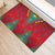 Haiti Choeblack Dashiki Style Rubber Doormat Red Color