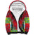 Haiti Choeblack Dashiki Style Sherpa Hoodie Red Color