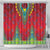 Haiti Choeblack Dashiki Style Shower Curtain Red Color