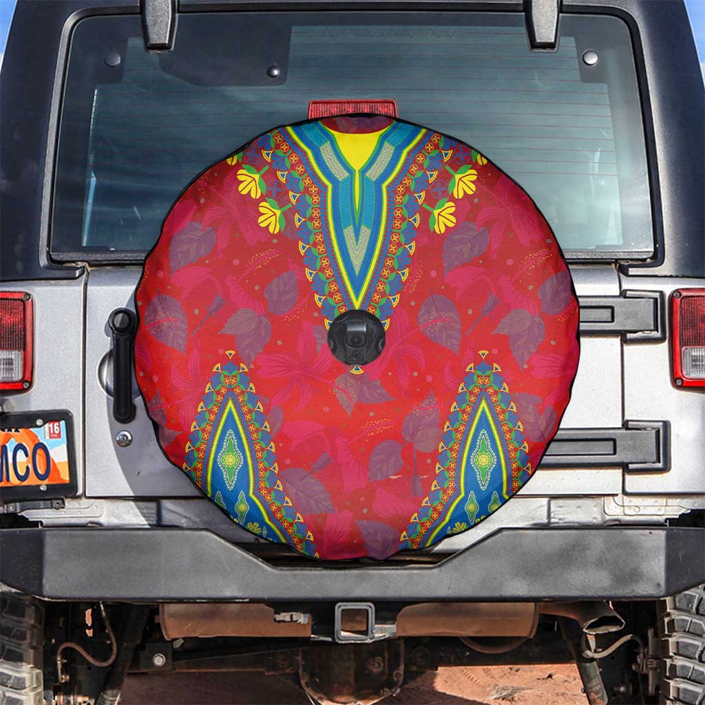Haiti Choeblack Dashiki Style Spare Tire Cover Red Color