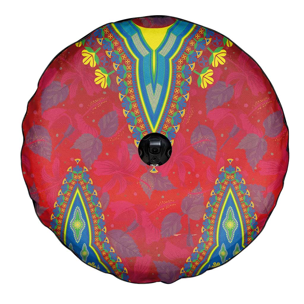 Haiti Choeblack Dashiki Style Spare Tire Cover Red Color