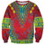 Haiti Choeblack Dashiki Style Sweatshirt Red Color