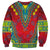 Haiti Choeblack Dashiki Style Sweatshirt Red Color