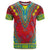 Haiti Choeblack Dashiki Style T Shirt Red Color