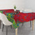 Haiti Choeblack Dashiki Style Tablecloth Red Color