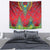 Haiti Choeblack Dashiki Style Tapestry Red Color