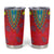Haiti Choeblack Dashiki Style Tumbler Cup Red Color