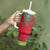 Haiti Choeblack Dashiki Style Tumbler With Handle Red Color