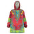 Haiti Choeblack Dashiki Style Wearable Blanket Hoodie Red Color