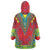 Haiti Choeblack Dashiki Style Wearable Blanket Hoodie Red Color