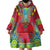 Haiti Choeblack Dashiki Style Wearable Blanket Hoodie Red Color