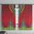 Haiti Choeblack Dashiki Style Window Curtain Red Color