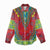 Haiti Choeblack Dashiki Style Women Casual Shirt Red Color