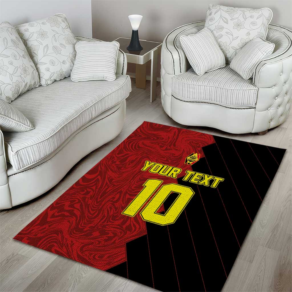 Custom Belgium Football 2024 Go Champion Area Rug - Wonder Print Shop