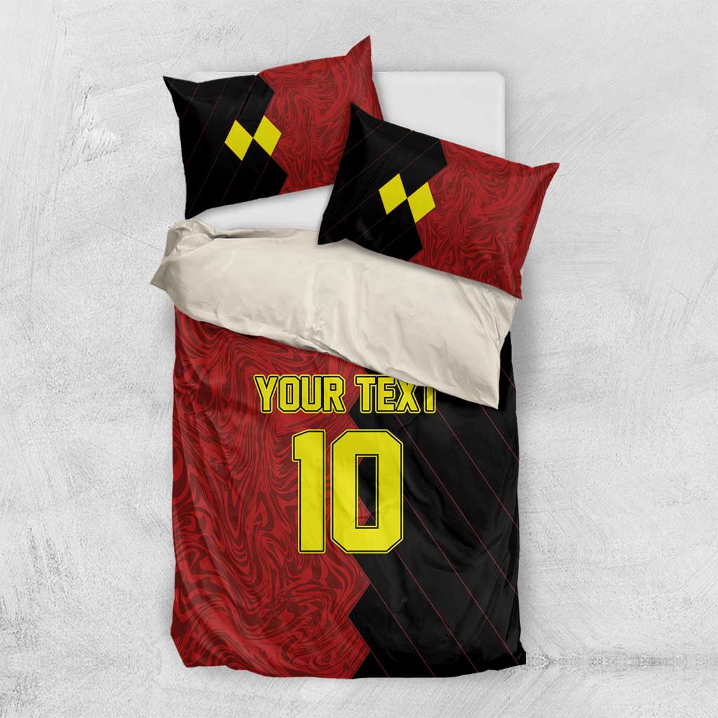 Custom Belgium Football 2024 Go Champion Bedding Set - Wonder Print Shop