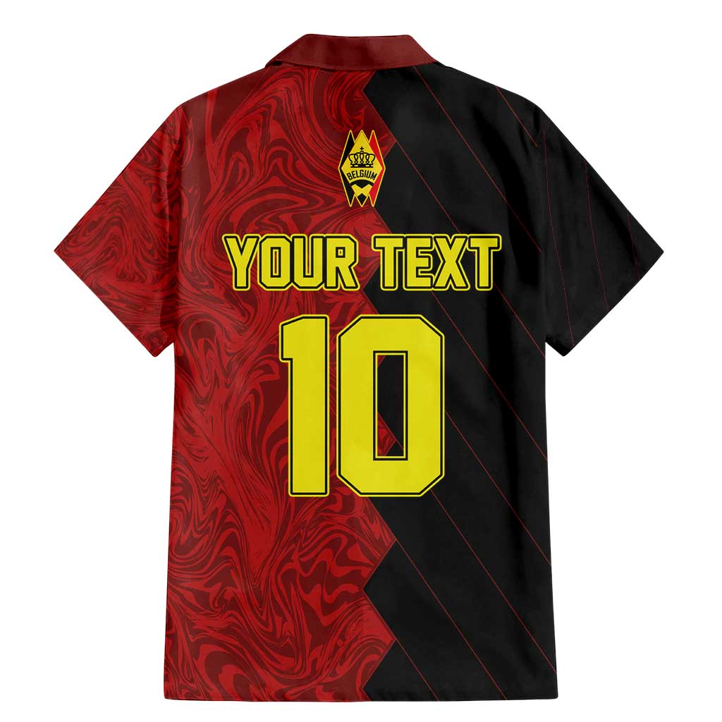 Custom Belgium Football 2024 Go Champion Family Matching Mermaid Dress and Hawaiian Shirt - Wonder Print Shop