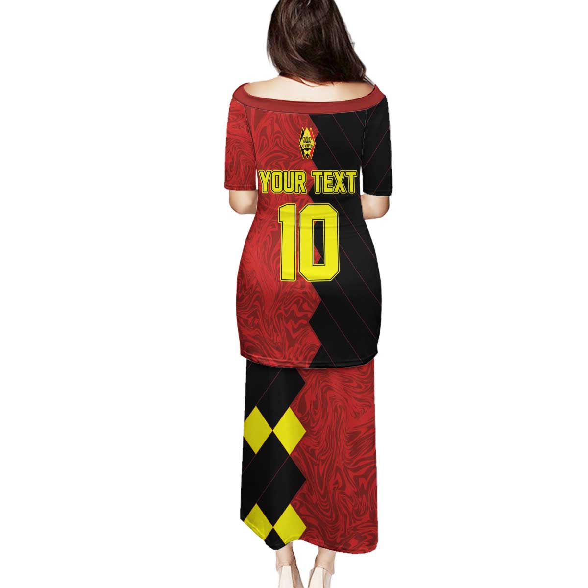 Custom Belgium Football 2024 Go Champion Family Matching Puletasi and Hawaiian Shirt - Wonder Print Shop