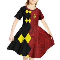 Custom Belgium Football 2024 Go Champion Kid Short Sleeve Dress - Wonder Print Shop