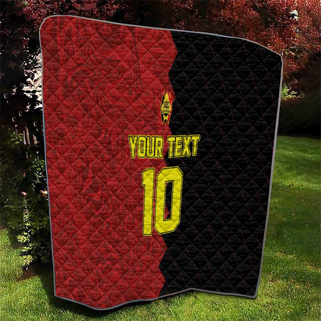 Custom Belgium Football 2024 Go Champion Quilt - Wonder Print Shop