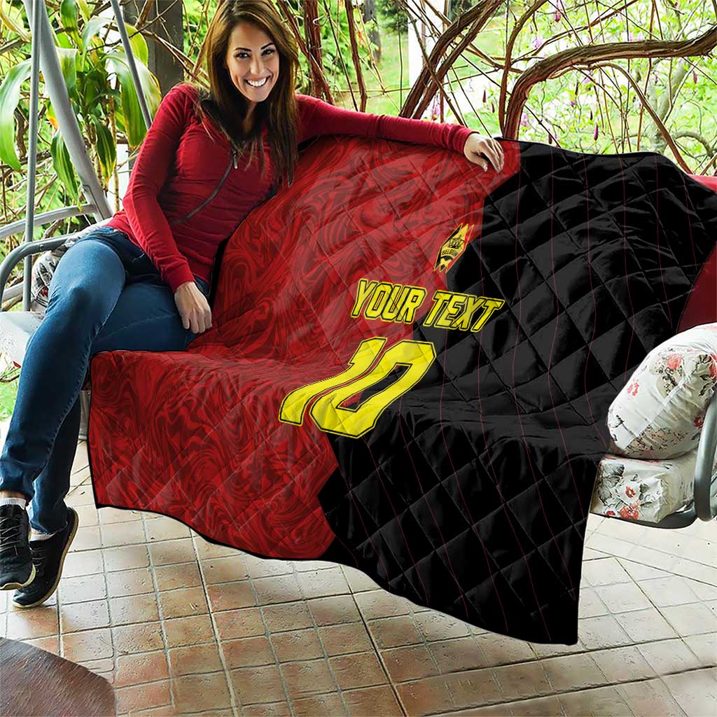 Custom Belgium Football 2024 Go Champion Quilt - Wonder Print Shop