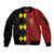 Custom Belgium Football 2024 Go Champion Sleeve Zip Bomber Jacket - Wonder Print Shop