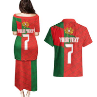 Custom Portugal Football 2024 Go Champion Couples Matching Puletasi and Hawaiian Shirt - Wonder Print Shop