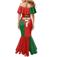 Custom Portugal Football 2024 Go Champion Family Matching Mermaid Dress and Hawaiian Shirt - Wonder Print Shop